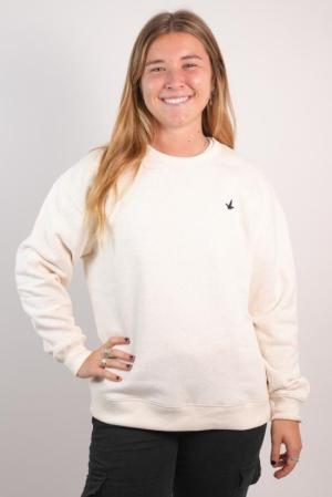 BUZO DE ALGODON CON  FELPA  MUJER AVENA MELANGE L