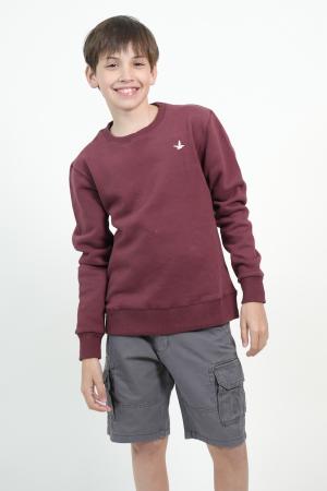 BUZO FELPA K 40 BORDO 12