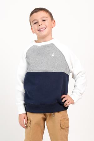 BUZO NIÑO FELPA COMBINADO
