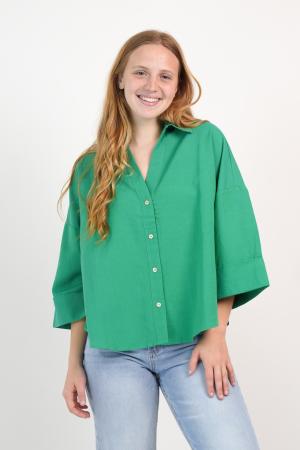 CAMISA LINO  MANGA TRES CUARTOS