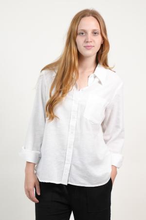 CAMISA MANGA LARGA LINO MUJER