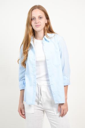 CAMISA MANGA LARGA LINO MUJER