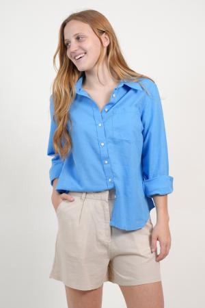 CAMISA MANGA LARGA LINO MUJER