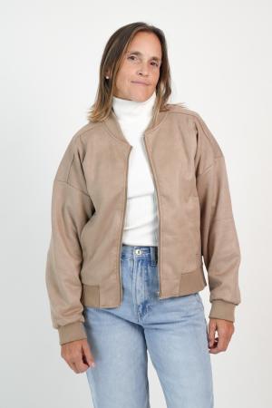 CAMPERA BOMBER GAMUZA MUJER