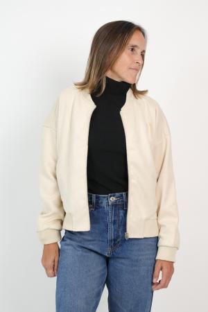 CAMPERA BOMBER GAMUZA MUJER