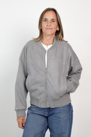 CAMPERA BOMBER GAMUZA MUJER