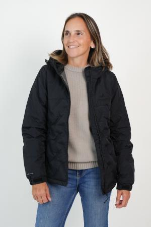 CAMPERA CAP. TASLON TECH SILVER MUJER