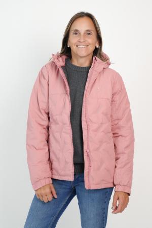CAMPERA CAP. TASLON TECH SILVER MUJER