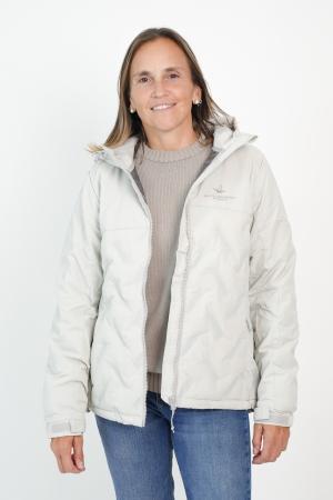 CAMPERA CAP TASLON TECH SILVER MUJER