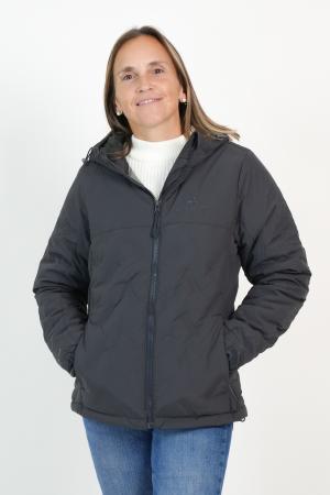 CAMPERA CAP TASLON TECH SILVER MUJER