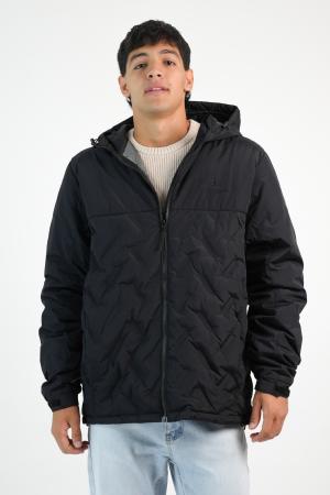 CAMPERA CAPUCHA TASLON SILVER