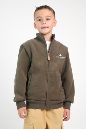 CAMPERA DUO ALGODÓN Y MICROPOLAR NIÑO