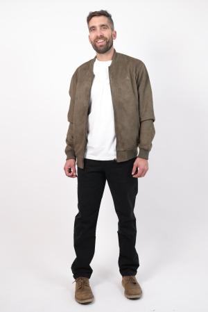 CAMPERA GAMUZA BOMBER DE HOMBRE