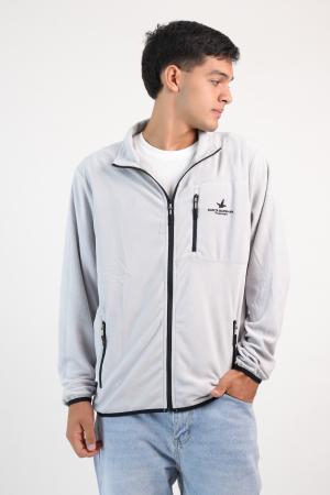 CAMPERA POLAR LIVIANA GRIS CLARO M
