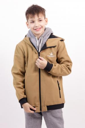 CAMPERA SOFTSHELL CON PUO KHAKI 10