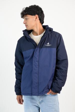 CAMPERA TASLON TECH COMBINADO MARINOPIEDRA 3XL