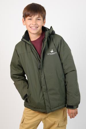 CAMPERA TASLON TECH INFANTIL VERDE MILITAR 2