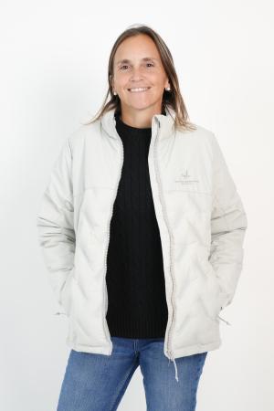 CAMPERA TASLON TECH SILVER MUJER