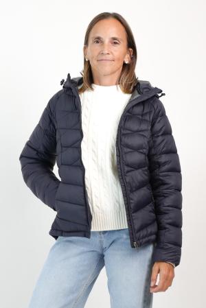 CAMPERA ULTRALIVIANA C/CAPUCHA SILVER  II MUJER
