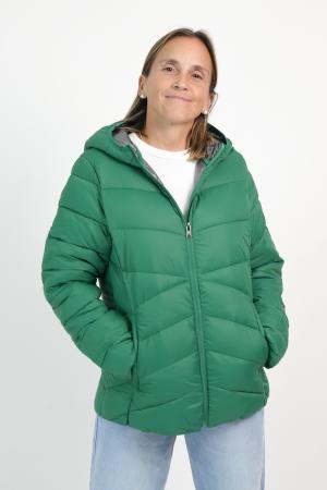 CAMPERA ULTRALIVIANA CCAPUCHA SILVER MUJER