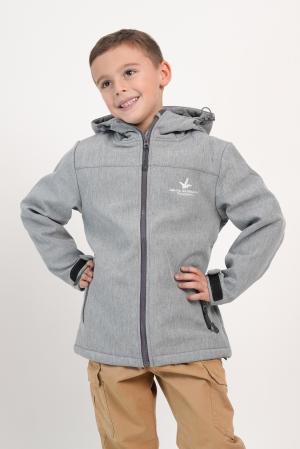 CAMPERA SOFTSHELL GRIS MELANGE 14
