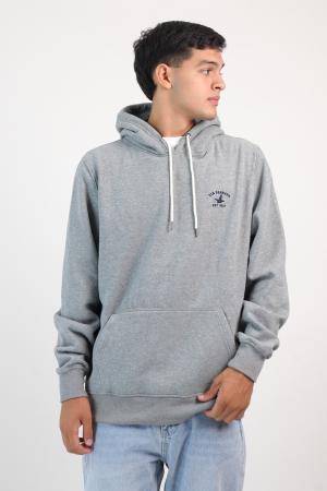 CANGURO FELPA GRIS MEDIO MELANGE XL