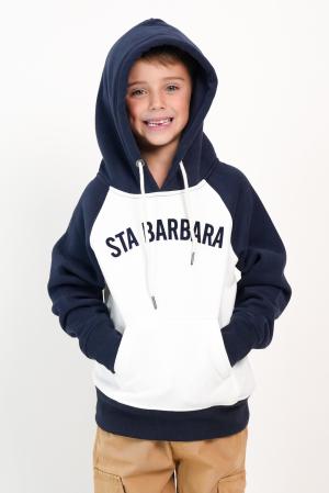 CANGURO NIÑO FELPA MANGA RAGLAN NATURAL/MARINO 6