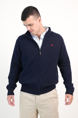 CARDIGAN CON CIERRE MARINO XL
