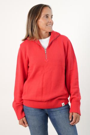 MEDIO CIERRE DE HILO MUJER ROJO S