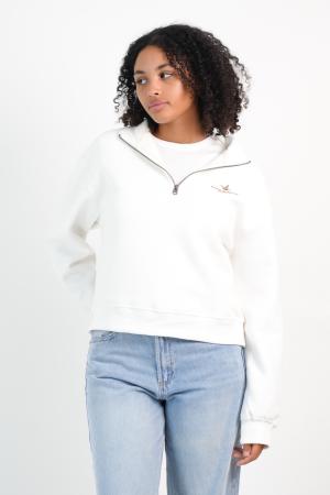 MEDIO CIERRE FELPA MUJER