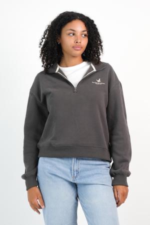 MEDIO CIERRE FELPA MUJER