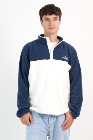 MEDIO CIERRE POLAR DOS COLORES