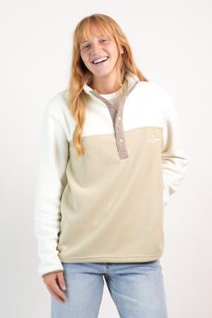 MEDIO CIERRE POLAR DOS COLORES MUJER