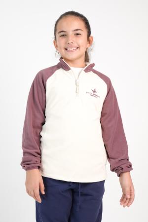 MEDIO CIERRE POLAR LIVIANO NIÑO COMBINADO