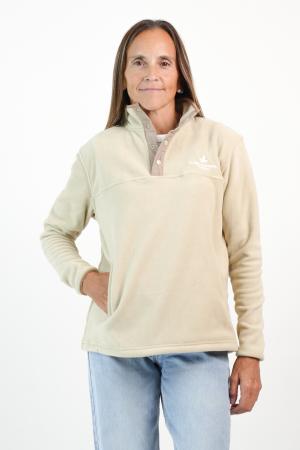 MEDIO CIERRE POLAR MUJER BEIGE S