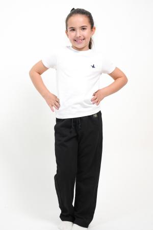 PANTALON ALGODON NIÑO NEGRO 12