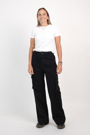 PANTALON CARGO WIDE LEG MUJER