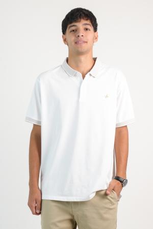POLO SPANDEX BLANCO L