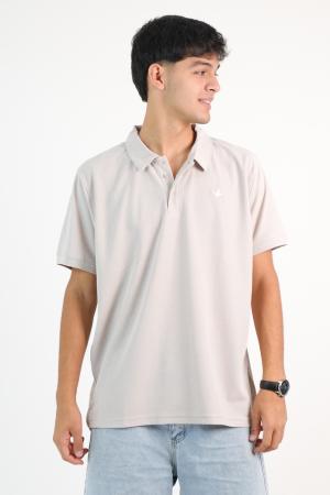POLO TEXTURIZADA BEIGE L