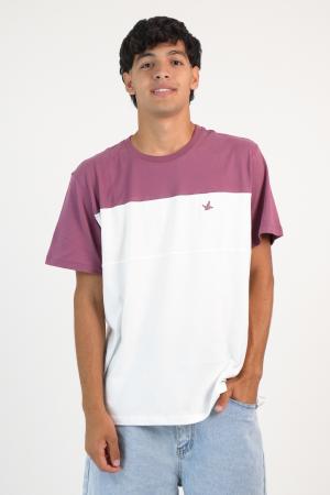 REMERA 3 COLORES ROSA/CREMA/BLANCO L