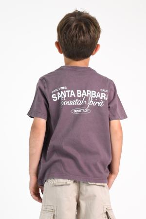 REMERA GASTADA ESTAMPADA NIÑO MORA LAVADO EST P 10