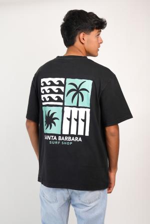 REMERA OVERSIZE  ESTAMPADA PIGMENTADA