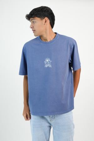 REMERA OVERSIZE  ESTAMPADA PIGMENTADA