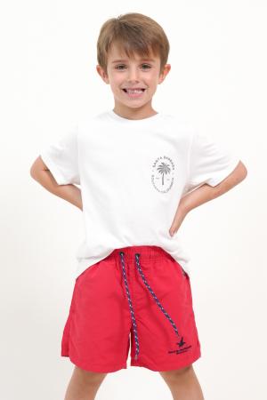SHORT BAÑO CLASICO NIÑO M1 ROJO 10