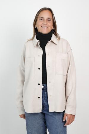 SOBRECAMISA GAMUZA MUJER NATURAL XS