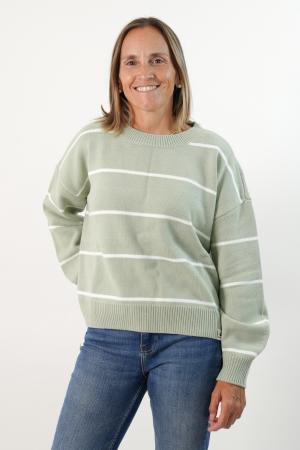 SWEATER A RAYAS MUJER