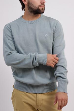 SWEATER BASICO REDONDO VERDE SAFARI M