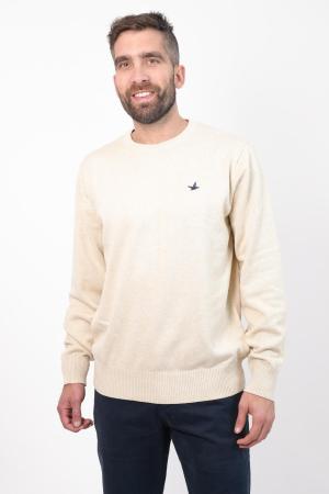 SWEATER BASICO REDONDO AVENA M