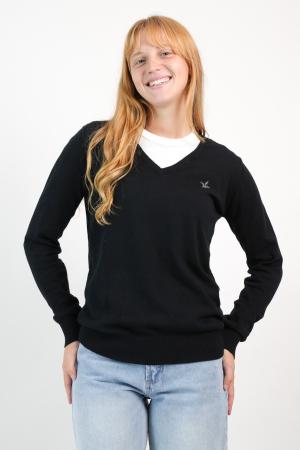 SWEATER ESCOTE EN V MUJER