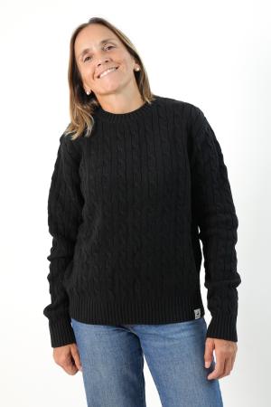 SWEATER CON OCHOS MUJER NEGRO XXL